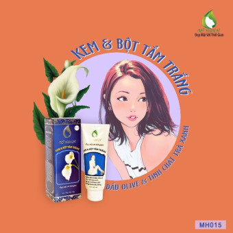 KEM & BỘT TẮM TRẮNG CHIẾT XUẤT TỪ OLIVE VÀ TRÀ XANH